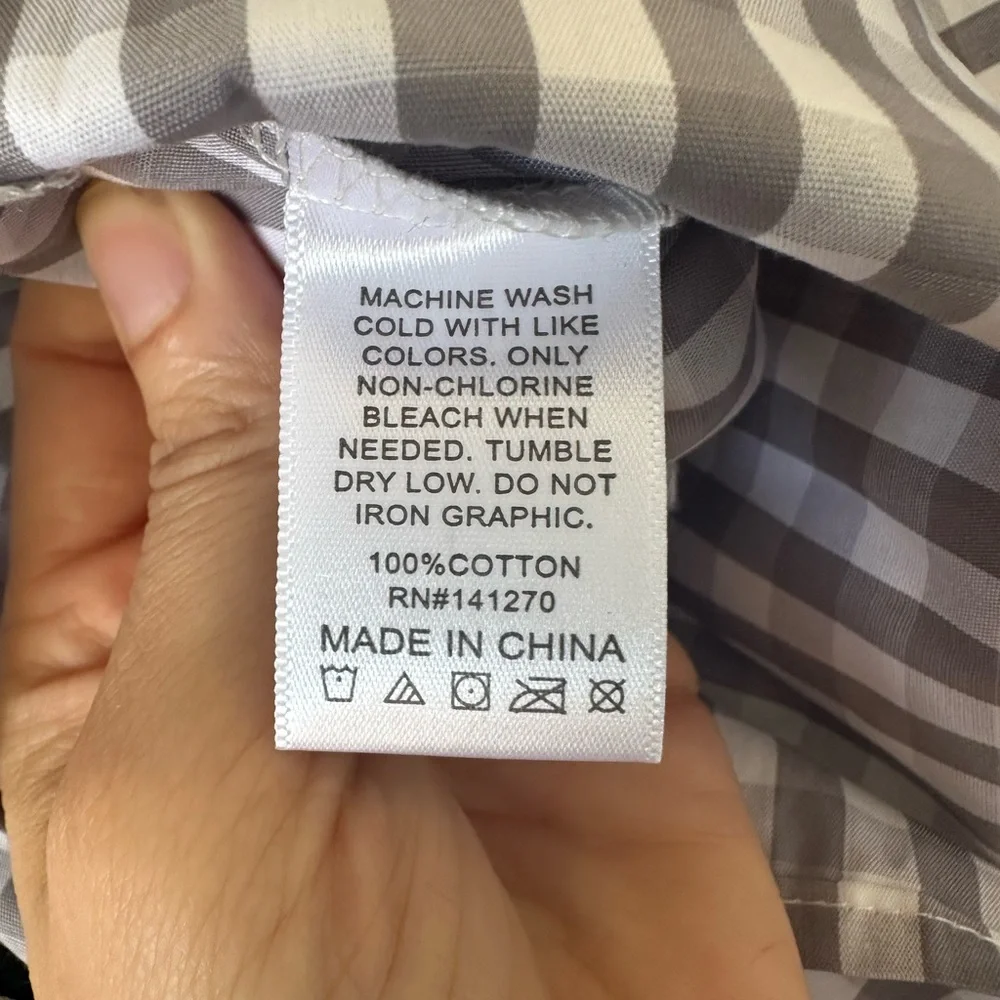 Lulu Mac Gray Gingham Boxer Shorts - Picture 5 of 5